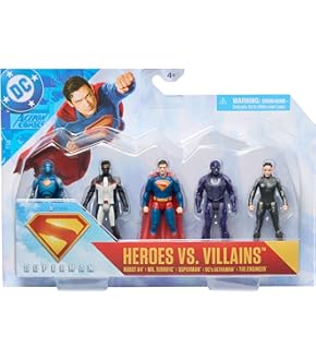 スーパーヒーロー アクションフィギュア 5体セット Amazon.co.jp: Mezco Toyz DCコミックス 5ポイント スーパーマン